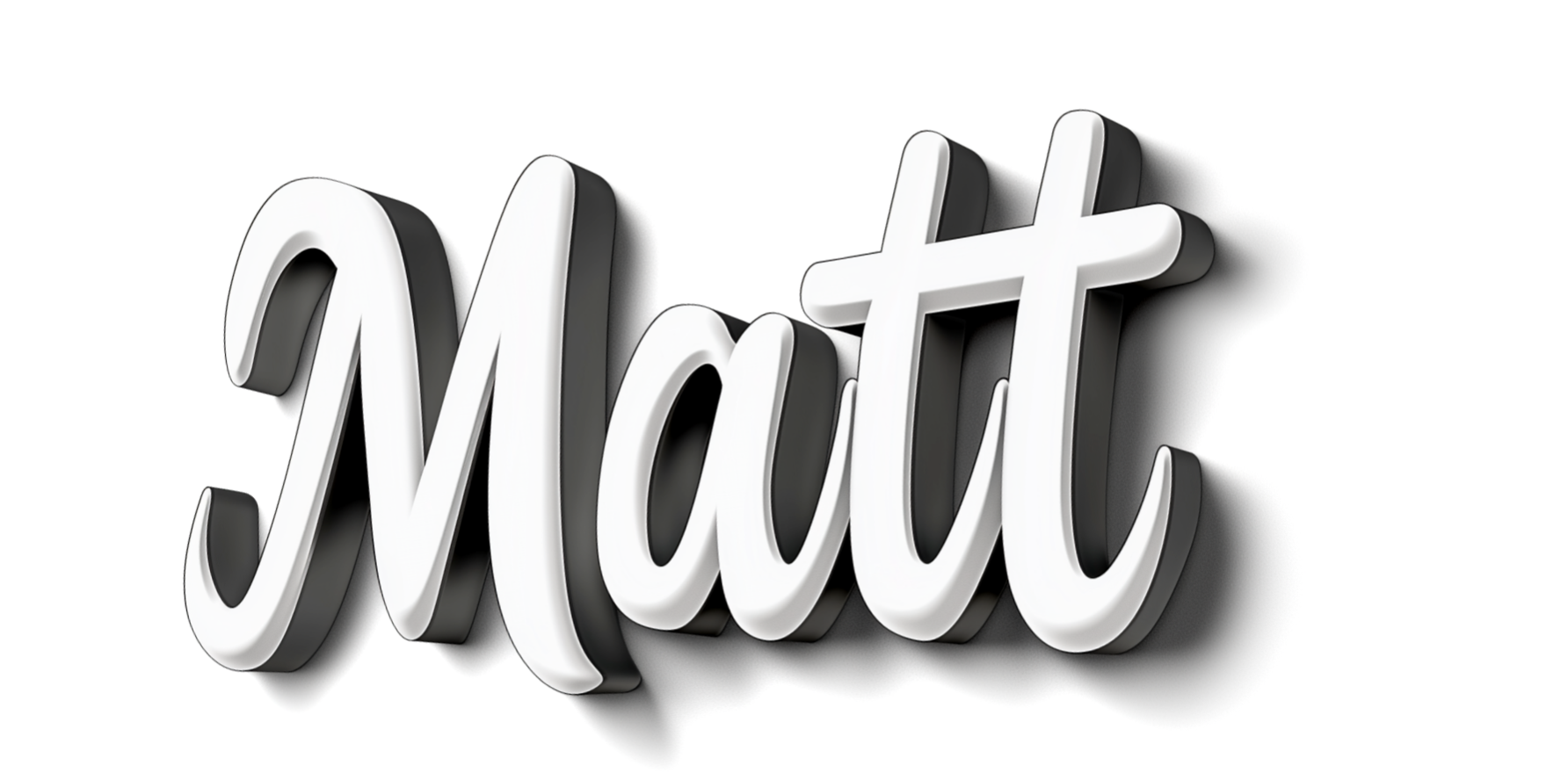 Matt fancy logo